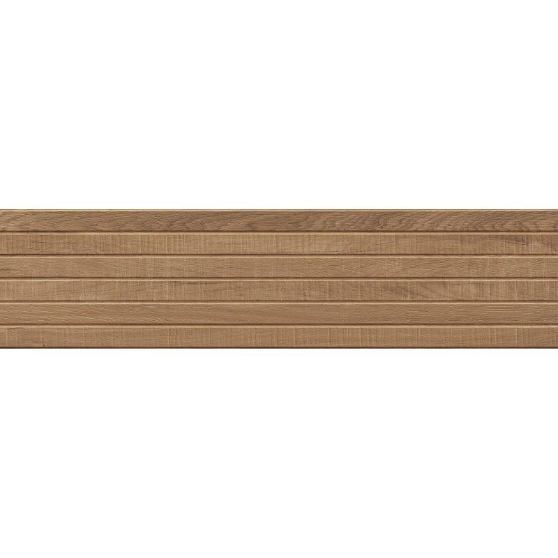 Mexen Western Wood Walnut gres smălțuit rectificat G1, placă de podea și perete imitație lemn 120 x 30 cm, mat