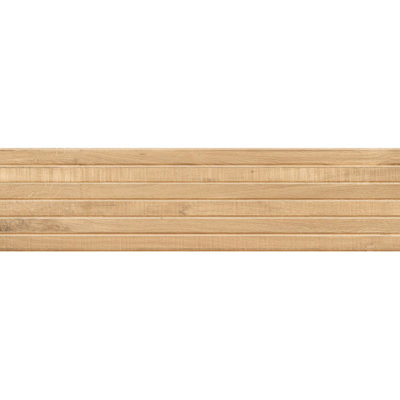 Mexen Western Wood Gres glazurat bej rekt. G1, placă de gresie imitație lemn, podea-perete 120 x 30 cm, mat - TL702-120-030-55