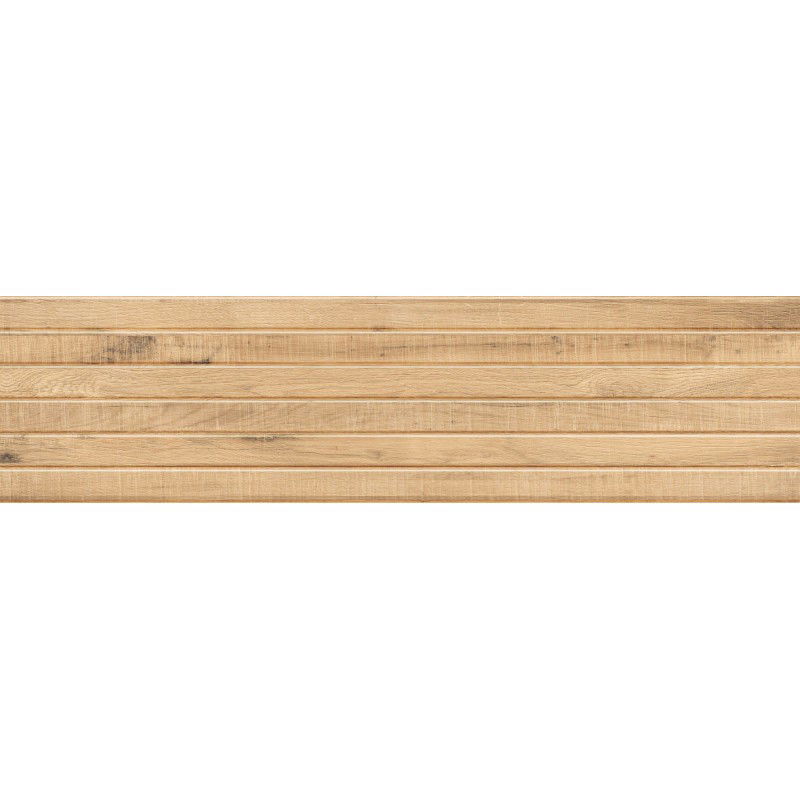 Mexen Western Wood Gres glazurat bej rekt. G1, placă de gresie imitație lemn, podea-perete 120 x 30 cm, mat - TL702-120-030-55