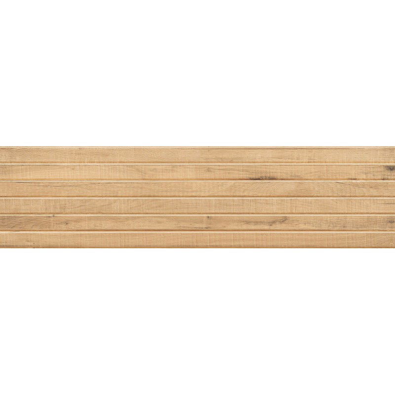 Mexen Western Wood Gres glazurat bej rekt. G1, placă de gresie imitație lemn, podea-perete 120 x 30 cm, mat - TL702-120-030-55