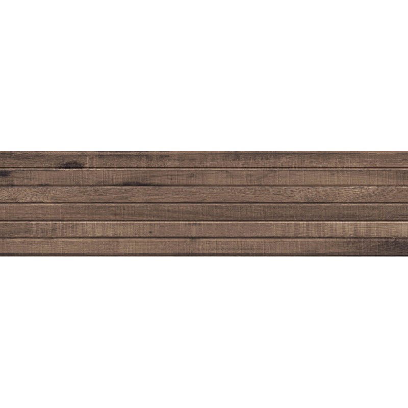 Mexen Western Wood Gres glazurat rectificat Choco, placă tip lemn pentru pardoseli și pereți 120 x 30 cm, mat