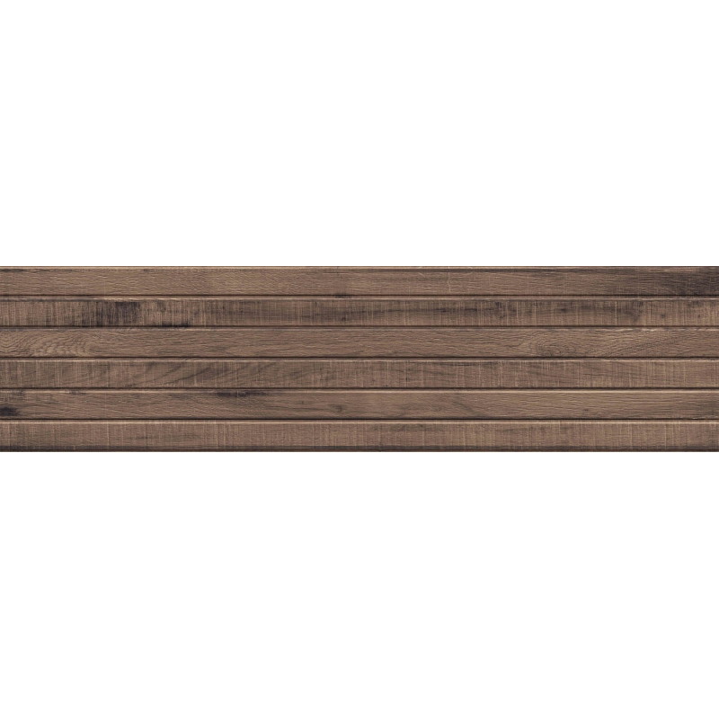 Mexen Western Wood Choco mázas kőporcelán rekt. G1, fali fa hatású lap 120 x 30 cm, matt - TL702-120-030-56