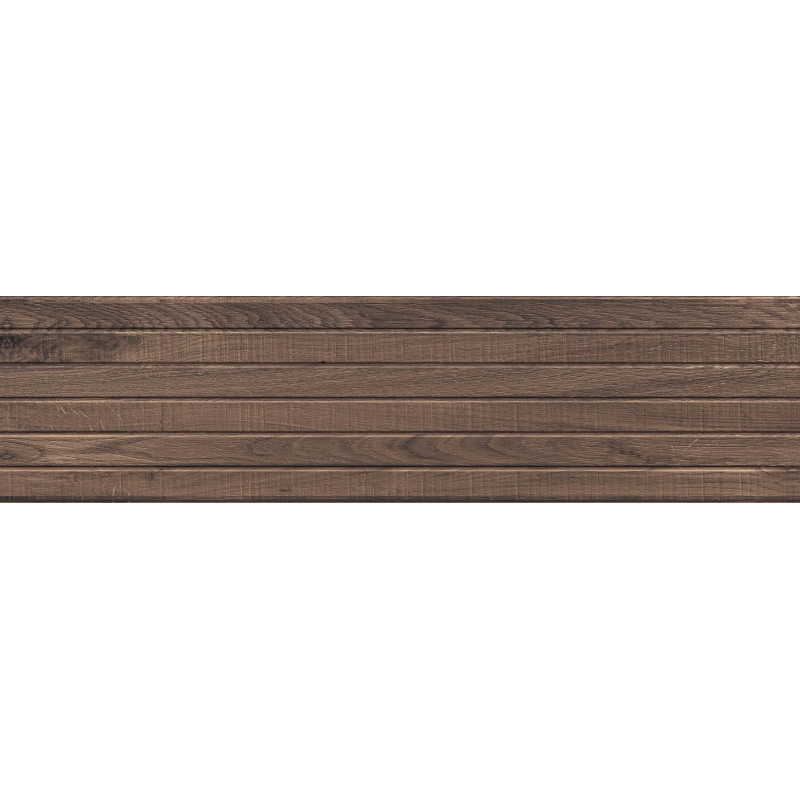 Mexen Western Wood Choco mázas kőporcelán rekt. G1, fali fa hatású lap 120 x 30 cm, matt - TL702-120-030-56