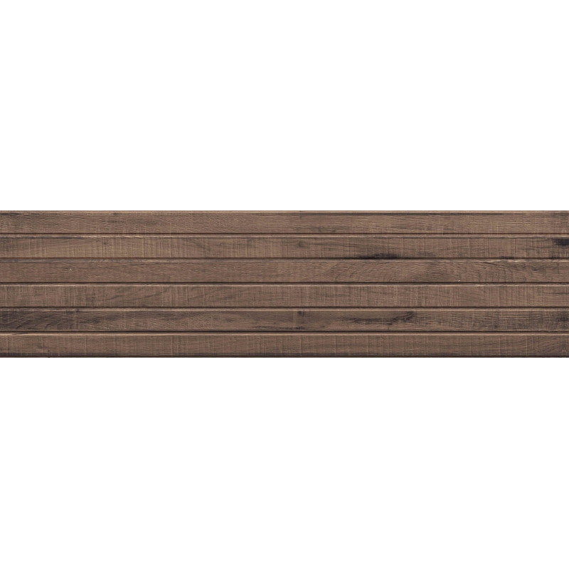 Mexen Western Wood Choco gres glazurat rectificat G1, placă de perete imitatie lemn 120 x 30 cm, mat - TL702-120-030-56
