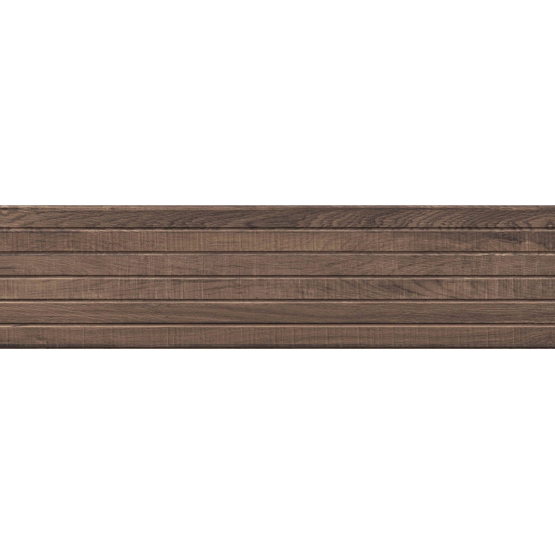 Mexen Western Wood Choco mázas kőporcelán rekt. G1, fali fa hatású lap 120 x 30 cm, matt - TL702-120-030-56