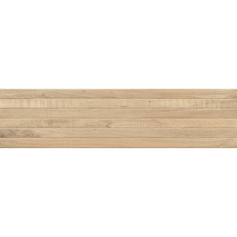 Mexen Western Wood Miele gres glazurat rectificat G1, plăcuță de faianță imitare lemn de perete 120 x 30 cm, mat