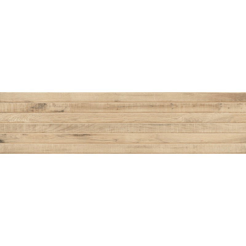 Mexen Western Wood Miele gres glazurat rectificat G1, plăcuță de faianță imitare lemn de perete 120 x 30 cm, mat