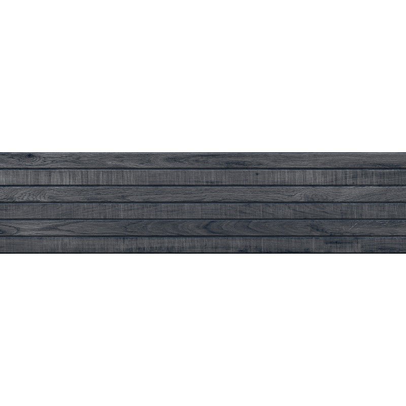 Mexen Western Wood Nero gres glazurat rect. G1, țiglă asemănătoare lemnului pentru pardoseală și perete 120 x 30 cm, mat