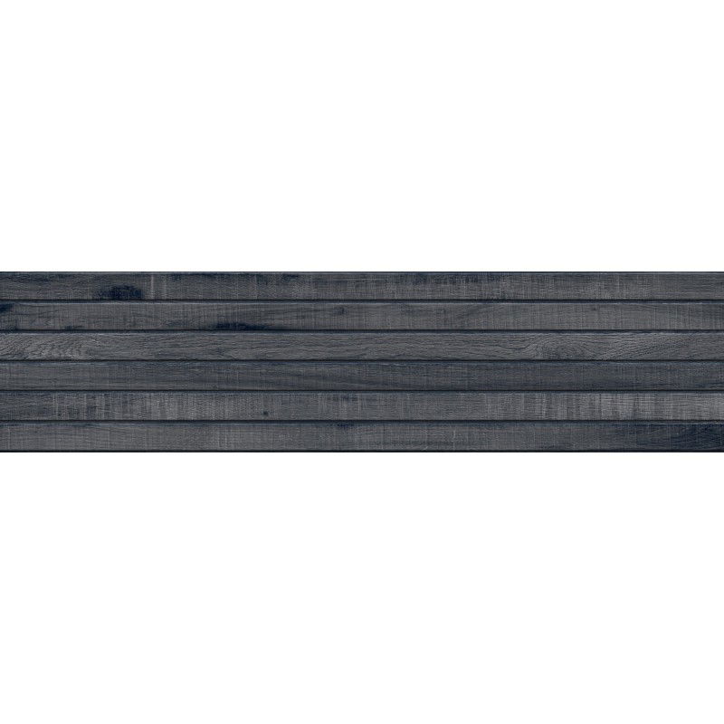 Mexen Western Wood Nero mázas gres rek. G1, fa hatású fali csempe 120 x 30 cm, matt - TL702-120-030-58