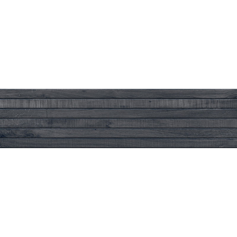Mexen Western Wood Nero gres glazurat rektificat. G1, placă de perete imitatie lemn 120 x 30 cm, mată - TL702-120-030-58
