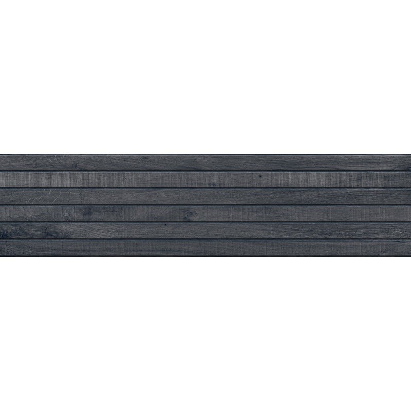 Mexen Western Wood Nero mázas gres rek. G1, fa hatású fali csempe 120 x 30 cm, matt - TL702-120-030-58