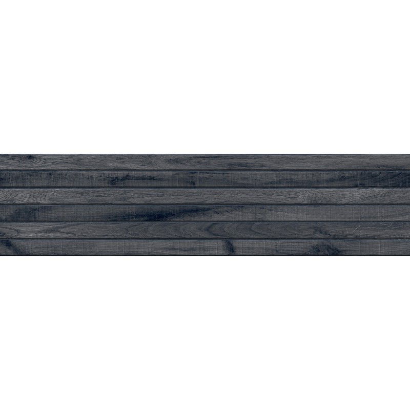 Mexen Western Wood Nero mázas gres rektifikált G1, fa hatású padló-fali csempe 120 x 30 cm, matt - TL702-120-030-58