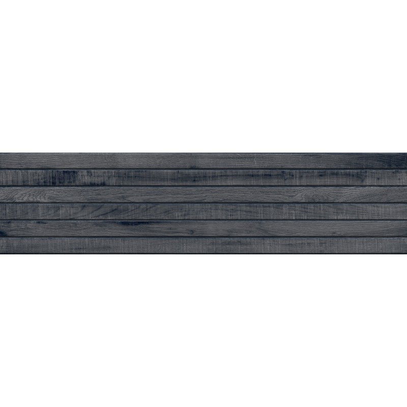Mexen Western Wood Nero mázas gres rektifikált G1, fa hatású padló-fali csempe 120 x 30 cm, matt - TL702-120-030-58