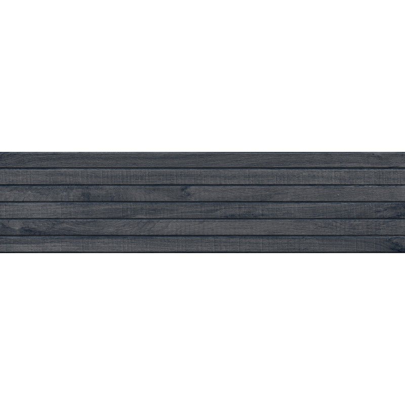 Mexen Western Wood Nero mázas gres rek. G1, fa hatású fali csempe 120 x 30 cm, matt - TL702-120-030-58