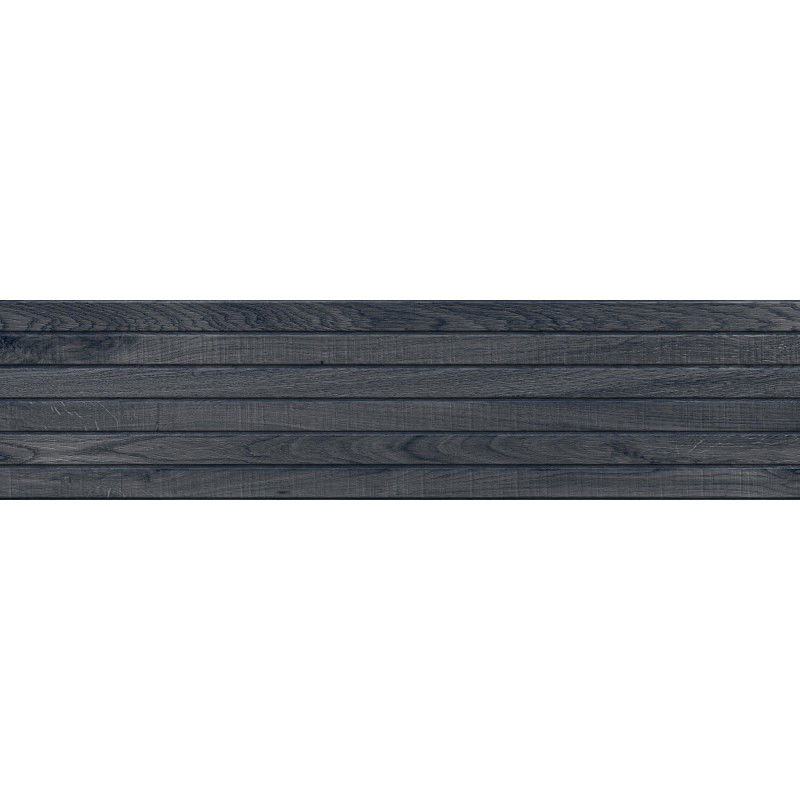 Mexen Western Wood Nero mázas gres rek. G1, fa hatású fali csempe 120 x 30 cm, matt - TL702-120-030-58