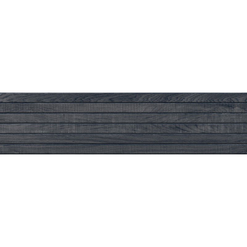 Mexen Western Wood Gres portelanat Nero rektificat. G1, placă de perete imitatie lemn 120 x 30 cm, mat - TL702-120-030-58