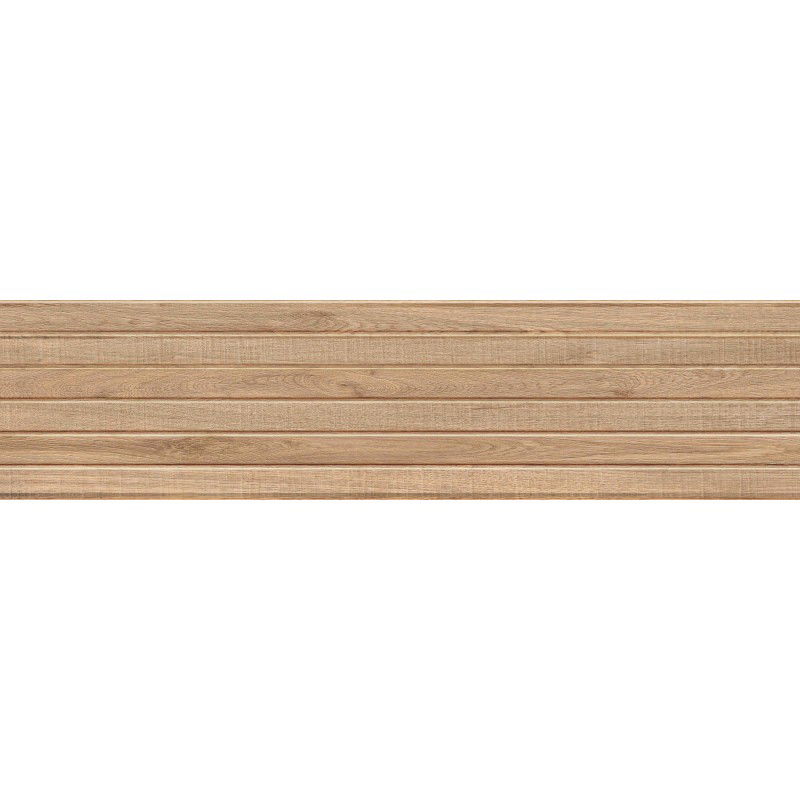 Mexen Mulberry Wood Gres glazurat Honey rekt. G1, placaj de perete imitatie lemn 120 x 30 cm, mat - TL703-120-030-51