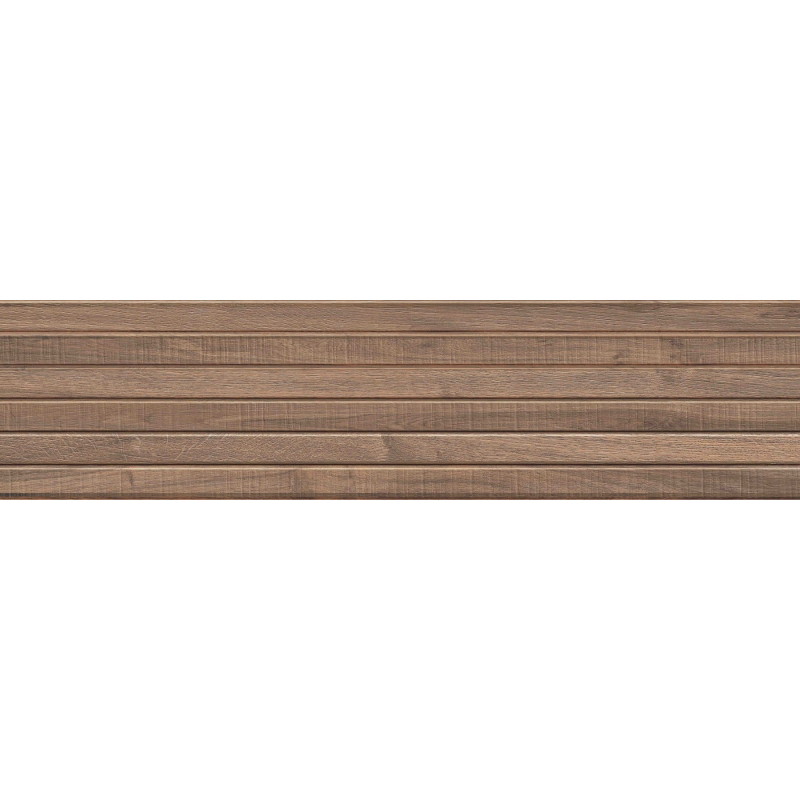 Mexen Mulberry Wood Gres maro smălțuit rectif. G1, placă de perete asemănătoare lemnului 120 x 30 cm, mat