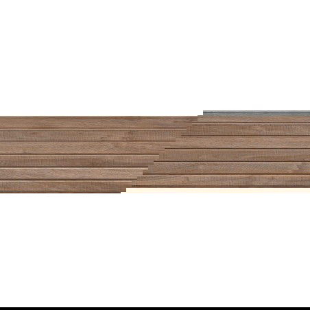 Mexen Mulberry Wood Barna mázas gres rekt. G1, fa hatású falicsempe 120 x 30 cm, matt - TL703-120-030-50