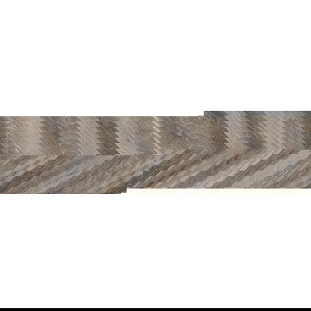 Mexen Native Gres negru glazurat rect. G1, placă de gresie porțelanată pentru pardoseală și perete 120 x 30 cm, carving