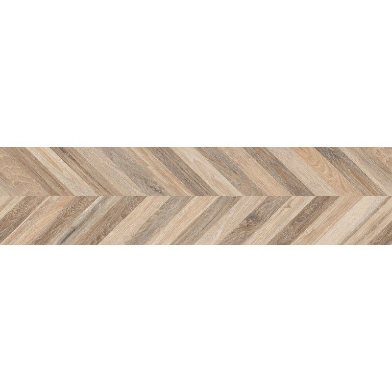 Mexen Native Miele fényesített gres rek. G1, fa hatású padló- és fali csempe 120 x 30 cm, carving - TL704-120-030-03