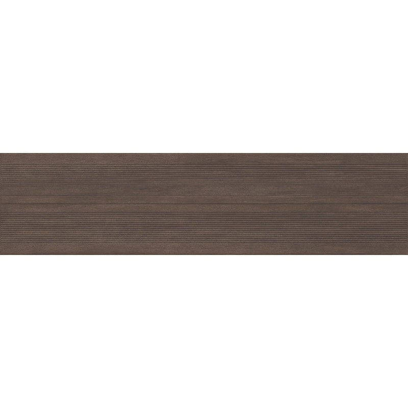 Mexen Prestige Wood Gres glazurat rectificat coffee G1, placă de faianță aspect lemn 120 x 30 cm, mat - TL706-120-030-51