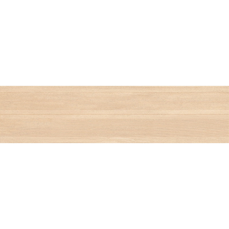 Mexen Prestige Wood Cremă gres porțelan rectificat G1, placă de perete imitatie lemn 120 x 30 cm, mat - TL706-120-030-52