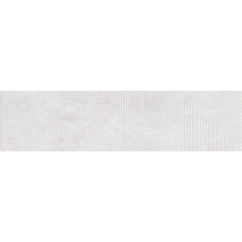 Mexen Magnifica Avenue Bianco gres glăzuit rectificat G1, placă pardoseală și perete 120 x 30 cm, mat - TL707-120-030-53