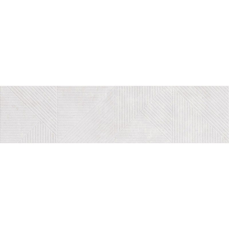 Mexen Magnifica Avenue Bianco gres glăzuit rectificat G1, placă pardoseală și perete 120 x 30 cm, mat - TL707-120-030-53