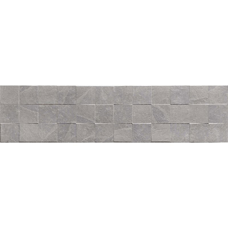 Mexen Icon Lyon Grigio gres smălțuit rectificat G1, placă pentru podea și perete 120 x 30 cm, mat - TL712-120-030-51