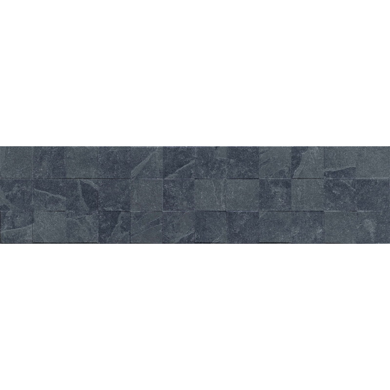 Mexen Icon Lyon Nero mázas csiszolt greslap, 120 x 30 cm, matt fali csempe - TL712-120-030-52