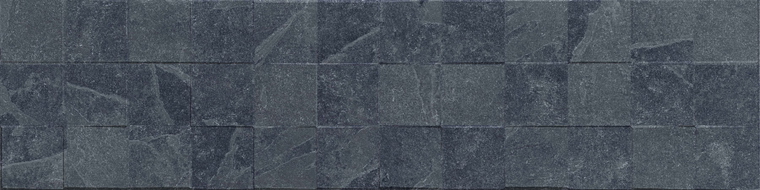 Mexen Icon Lyon Nero mázas csiszolt greslap, 120 x 30 cm, matt fali csempe - TL712-120-030-52