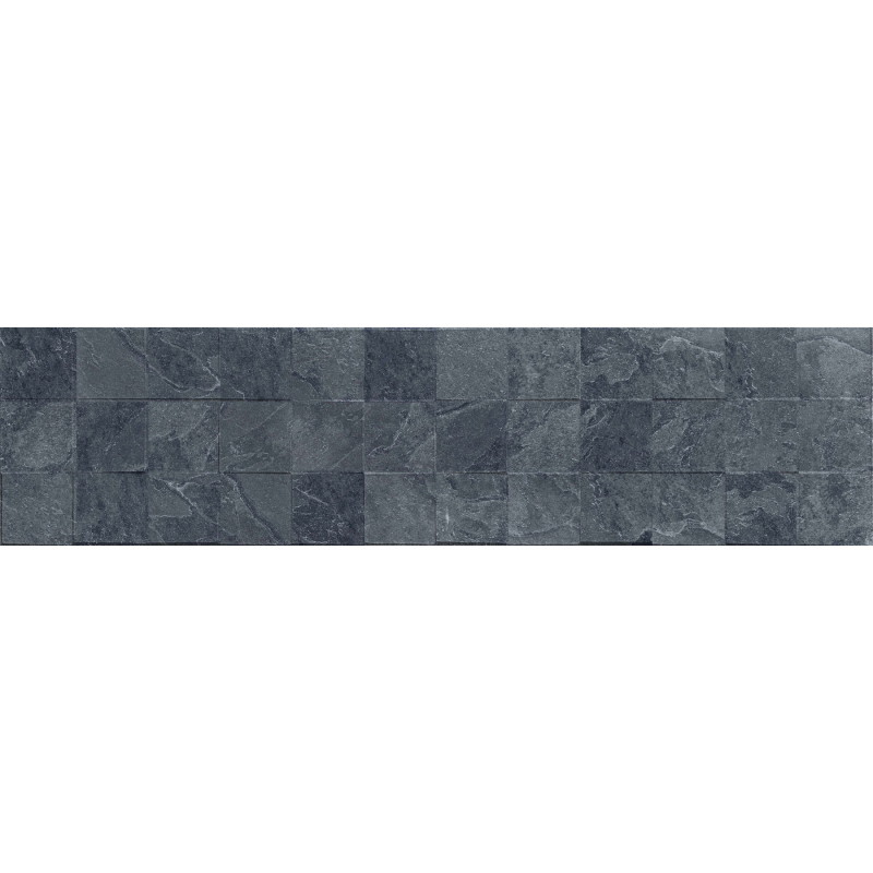 Mexen Icon Lyon Nero mázas csiszolt greslap, 120 x 30 cm, matt fali csempe - TL712-120-030-52
