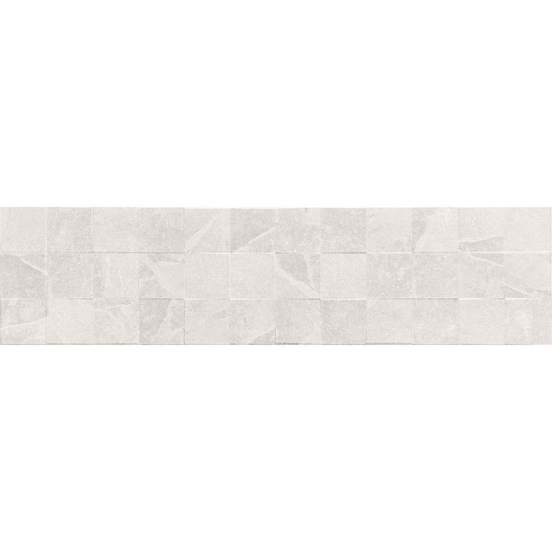 Mexen Icon Gres mat rectificat Lyon Bianco G1, placă de perete 120 x 30 cm - TL712-120-030-53