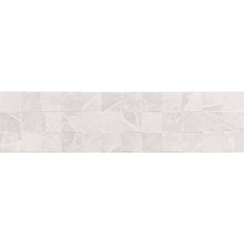 Mexen Icon Lyon Bianco gres glazurat rectificat G1, faianță de perete 120 x 30 cm, mat - TL712-120-030-53