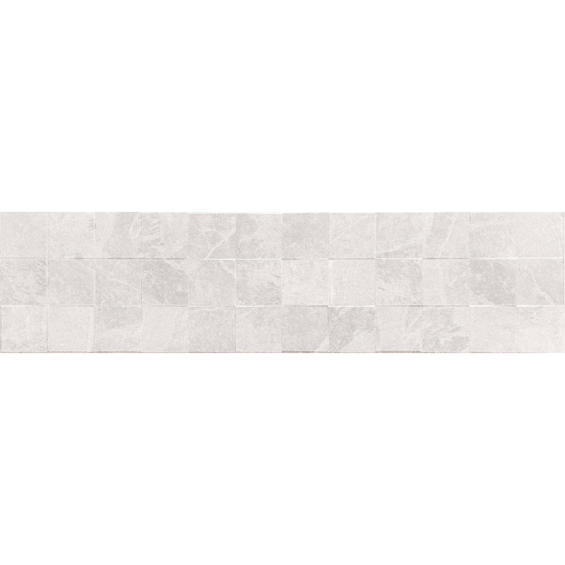 Mexen Icon Lyon Bianco gres glazurat rectificat G1, faianță de perete 120 x 30 cm, mat - TL712-120-030-53