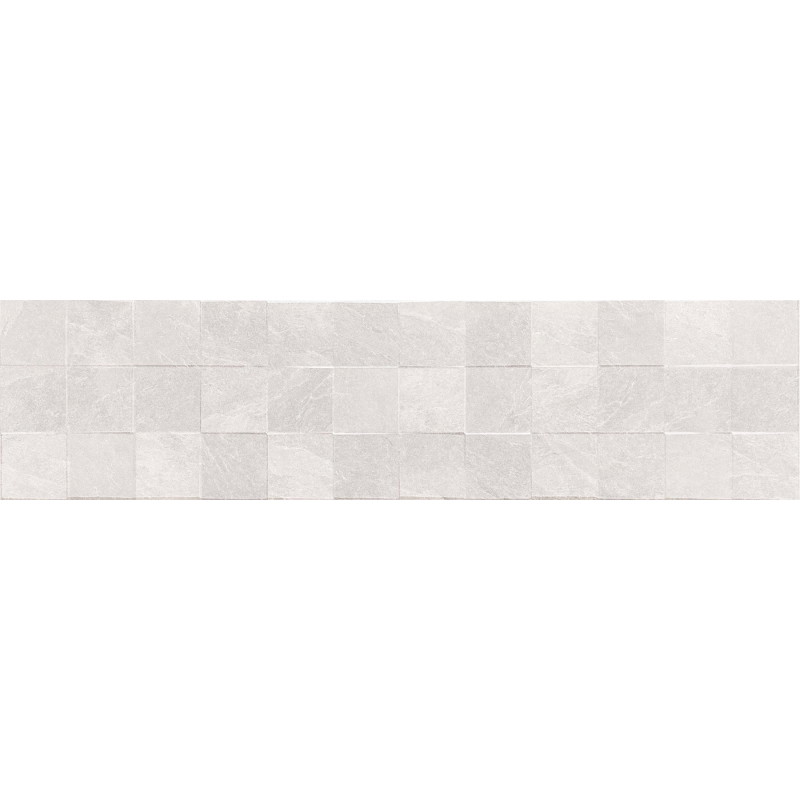 Mexen Icon Lyon Bianco gres glazurat rectificat G1, faianță de perete 120 x 30 cm, mat - TL712-120-030-53