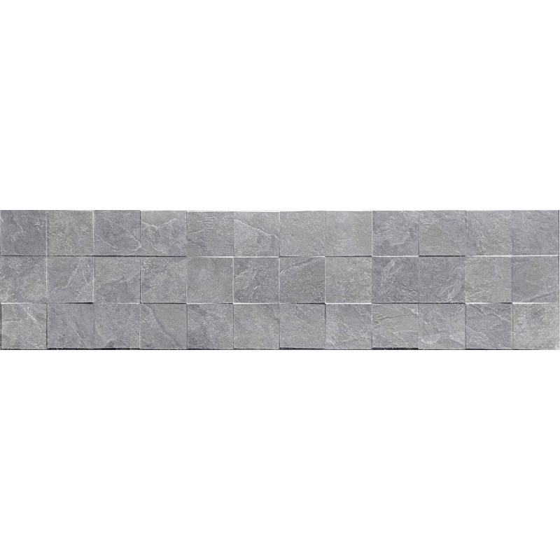 Mexen Icon Lyon Gris gres smălțuit rect. G1, plăcuță de perete 120 x 30 cm, mat - TL712-120-030-54