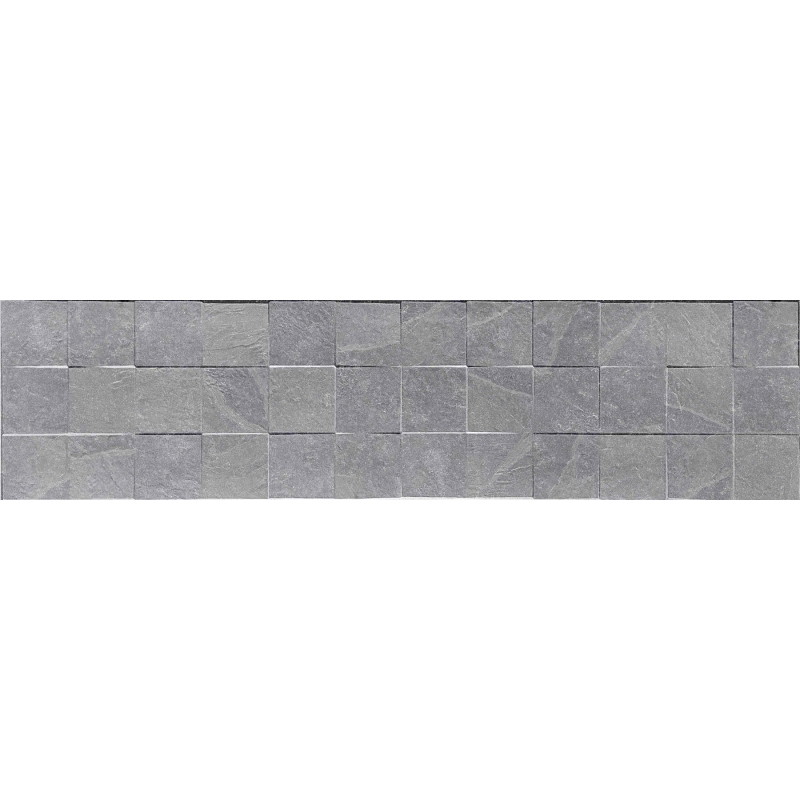 Mexen Icon Lyon Gris gres smălțuit rect. G1, plăcuță de perete 120 x 30 cm, mat - TL712-120-030-54