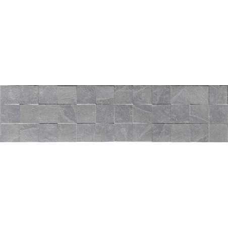 Mexen Icon Lyon Gris gres smălțuit rect. G1, plăcuță de perete 120 x 30 cm, mat - TL712-120-030-54