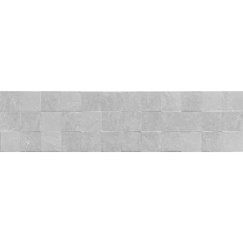 Mexen Icon Lyon Silver gres glazurat rect. G1, placă de perete 120 x 30 cm, mat - TL712-120-030-55