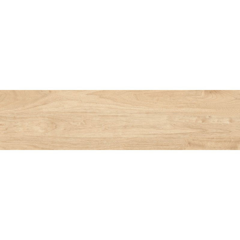 Mexen Riga Gres porțelanat rectificat Crema, placă cu aspect de lemn pentru podea și perete, 120 x 30 cm, mat