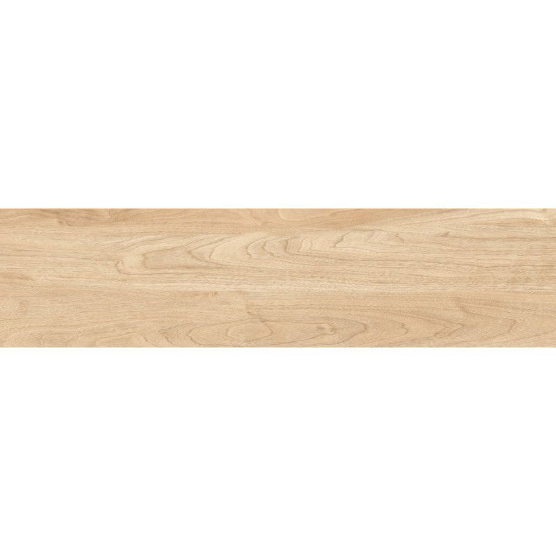 Mexen Riga Gres porțelanat rectificat Crema, placă cu aspect de lemn pentru podea și perete, 120 x 30 cm, mat