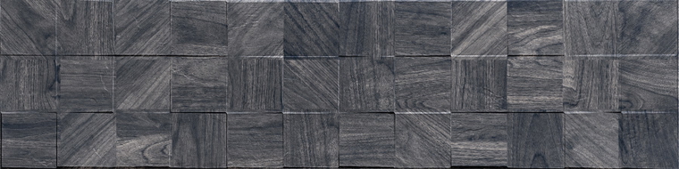 Mexen Riga Lyon Black mázas porcelán csempe rek. G1, famintás fali csempe 120 x 30 cm, matt - TL713-120-030-50