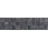 Mexen Riga Lyon Black gres glazurat rekificat G1, placă de perete asemănătoare lemnului 120 x 30 cm, mată - TL713-120-030-50