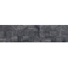Mexen Riga Lyon Black gres glazurat rekificat G1, placă de perete asemănătoare lemnului 120 x 30 cm, mată - TL713-120-030-50