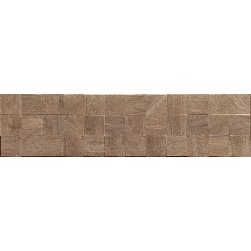 Mexen Riga Lyon Brown gres smălțuit rect. G1, placă pentru perete asemănătoare lemnului 120 x 30 cm, mat - TL713-120-030-51