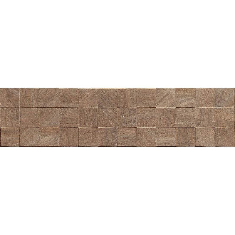 Mexen Riga Lyon Brown gres smălțuit rect. G1, placă pentru perete asemănătoare lemnului 120 x 30 cm, mat - TL713-120-030-51