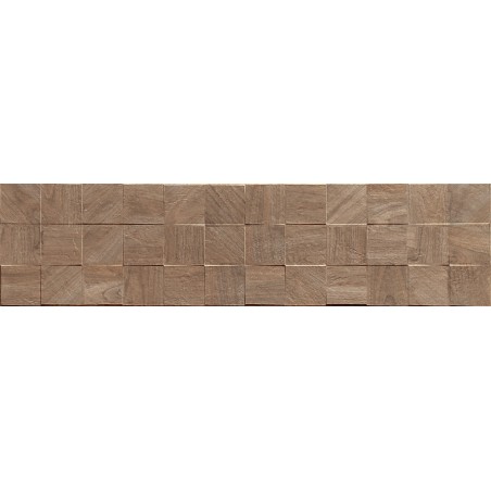 Mexen Riga Lyon Brown gres smălțuit rect. G1, placă pentru perete asemănătoare lemnului 120 x 30 cm, mat - TL713-120-030-51