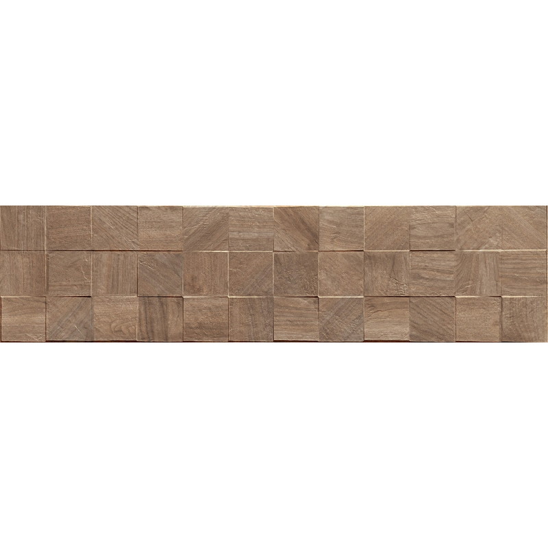 Mexen Riga Lyon Brown gres smălțuit rect. G1, placă pentru perete asemănătoare lemnului 120 x 30 cm, mat - TL713-120-030-51